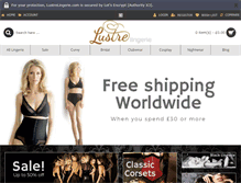 Tablet Screenshot of lustrelingerie.com